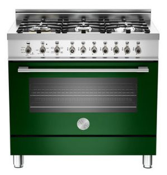 Bertazzoni X90 6 DUAL VE Freestanding Gas hob Green cooker