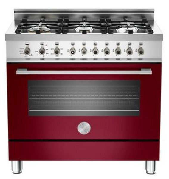 Bertazzoni X90 6 DUAL VI Отдельностоящий Gas hob Бордо кухонная плита