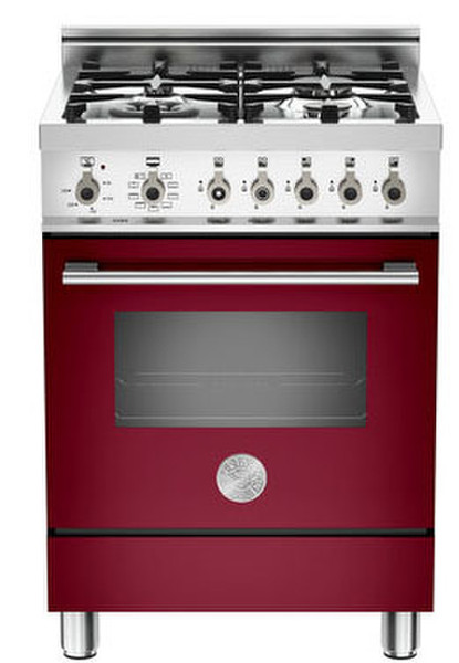 Bertazzoni X60 4 MFE VI Freestanding Gas hob Red cooker