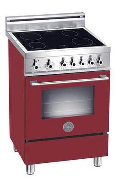 Bertazzoni X60 IND MFE VI Freestanding Induction hob Red cooker