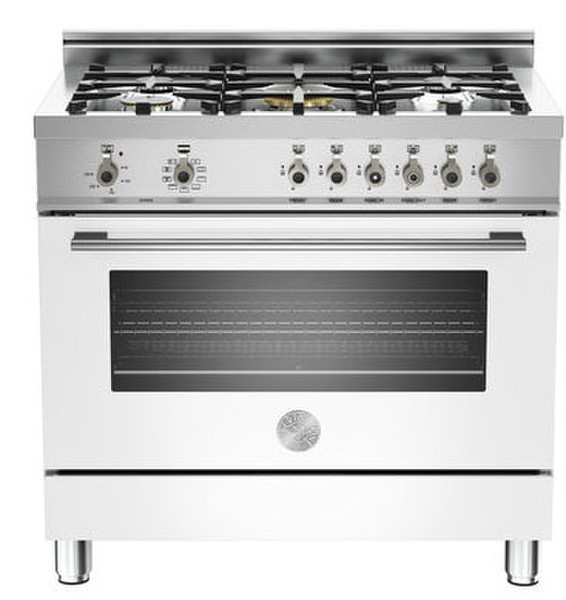 Bertazzoni X90 5 MFE BI Freistehend Gas hob Weiß Küchenherd