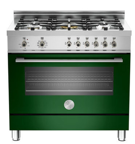 Bertazzoni X90 5 MFE VE Freestanding Gas hob Green cooker