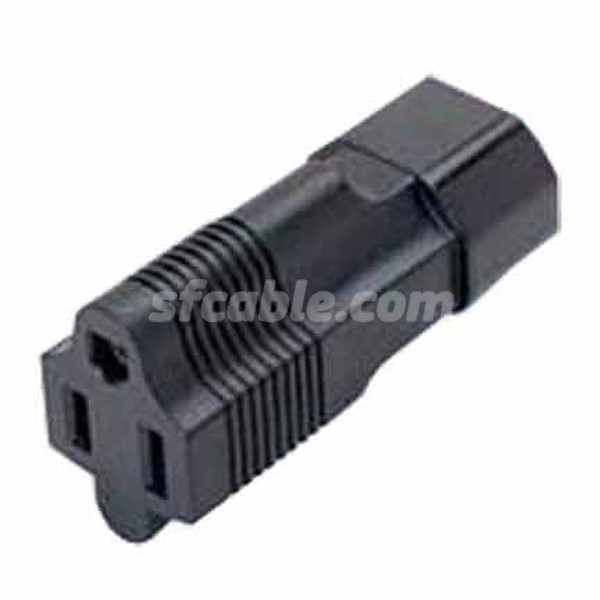 SF Cable YL-3215 Schwarz Netzstecker-Adapter