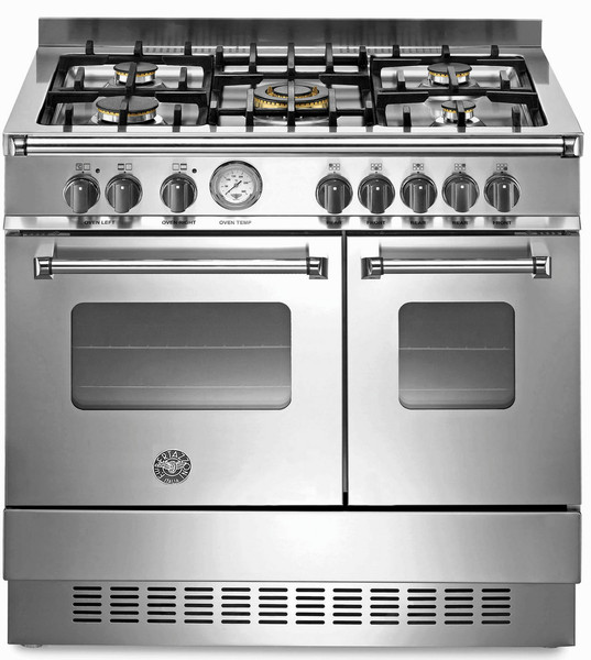 Bertazzoni AD90 5 MFE XT Freistehend Gas hob Edelstahl Küchenherd