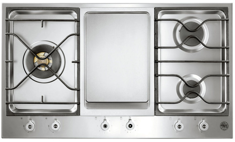 Bertazzoni PM36 3 0G X Встроенный Комби Нержавеющая сталь плита