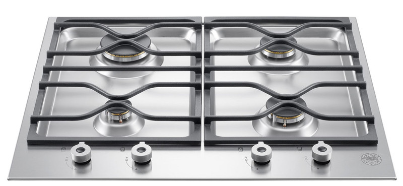 Bertazzoni PM60 4 0 X Встроенный Газ Нержавеющая сталь плита