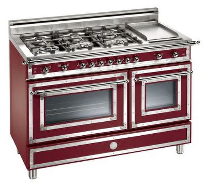 Bertazzoni H48 6G MFE VI Freistehend Gas hob Bordeaux Küchenherd