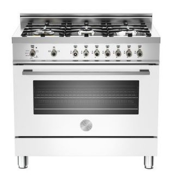 Bertazzoni X90 6 GEV BI Freestanding Gas hob White cooker