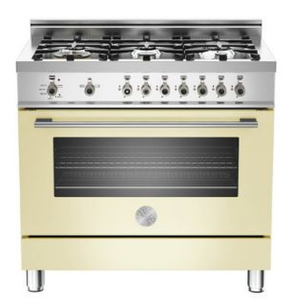 Bertazzoni X90 6 GEV BI Отдельностоящий Gas hob Кремовый