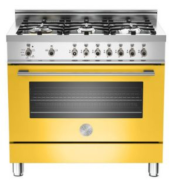 Bertazzoni X90 6 GEV GI Freestanding Gas hob Yellow cooker