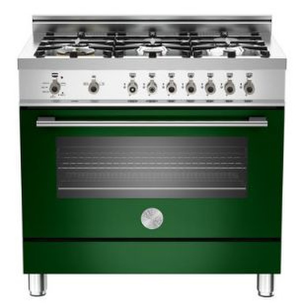 Bertazzoni X90 6 GEV VE Freestanding Gas hob Green cooker