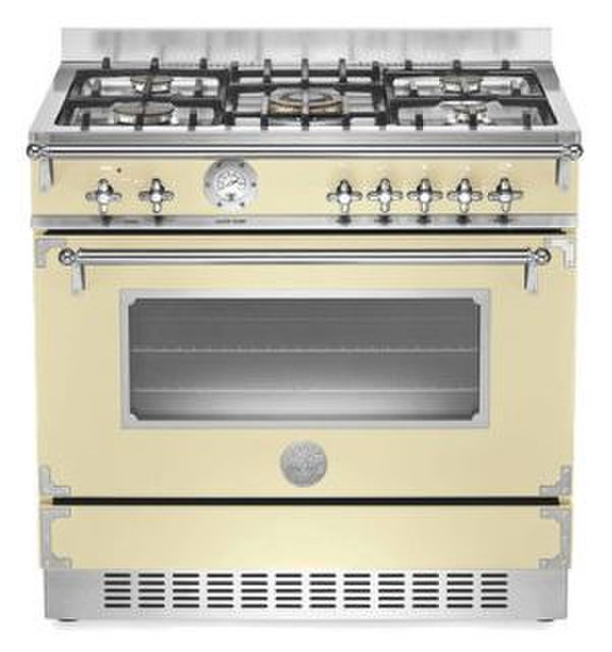 Bertazzoni CM 90 5 MFE CR Отдельностоящий Gas hob Кремовый кухонная плита