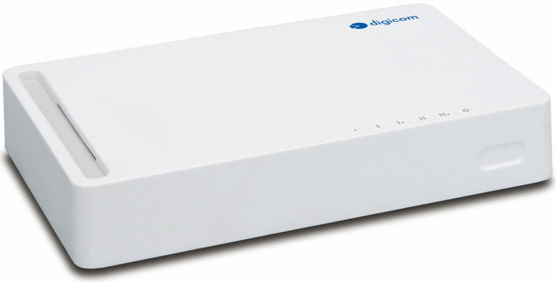 Digicom GigaNET switch 5R Unmanaged 10G Ethernet (100/1000/10000) White