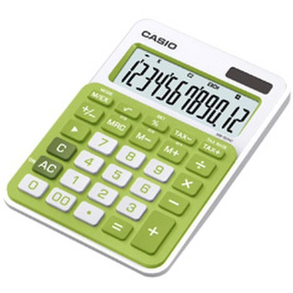 Casio MS-20NC Настольный Basic calculator Зеленый