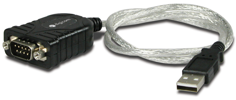 Digicom USB Serial Converter USB Serial Black,Silver cable interface/gender adapter