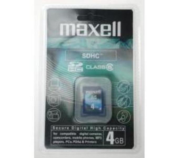Maxell SDHC 4GB 4ГБ SDHC карта памяти
