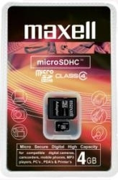 Maxell Micro SDHC 4GB 4ГБ MicroSDHC карта памяти