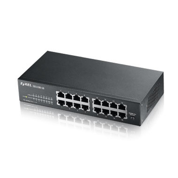 ZyXEL GS1100-24E Неуправляемый L2+ Gigabit Ethernet (10/100/1000) Черный