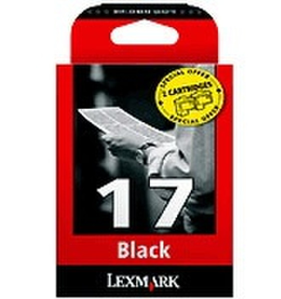 Lexmark Twin Pack 17 Black Print Cartridges Black ink cartridge