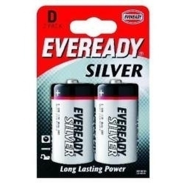 Energizer Eveready Silver D 2 - pk Угольно-цинковой 1.5В батарейки