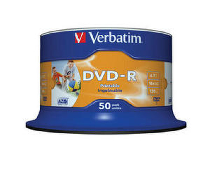 Verbatim DVD-R Wide Inkjet Printable No ID Brand 4.7GB DVD-R 25Stück(e)