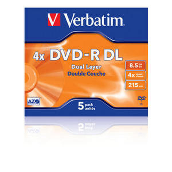 Verbatim DVD-R Dual Layer 4x 8.5ГБ DVD-R 5шт