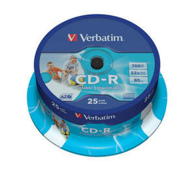Verbatim CD-R AZO Wide Inkjet Printable CD-R 700MB 25pc(s)