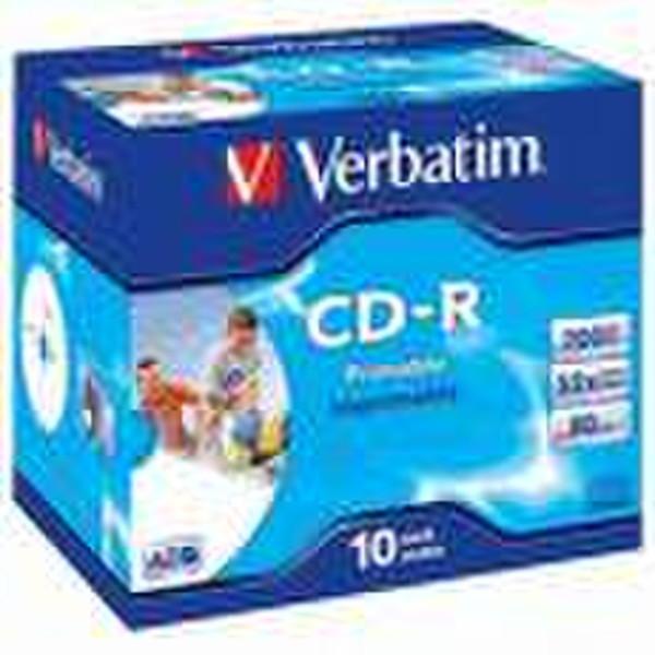 Verbatim CD-R Super AZO Wide Inkjet Printable CD-R 700MB 10pc(s)