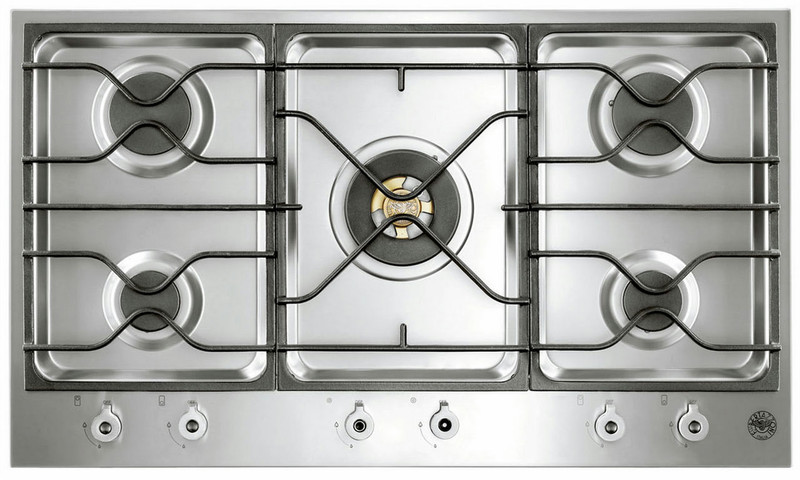 Bertazzoni PM36 5 00 X Встроенный Газ Нержавеющая сталь плита