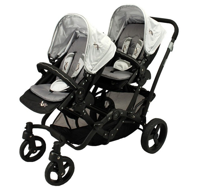 Poussette H813 Tandem stroller 2seat(s) Black,White pram/stroller