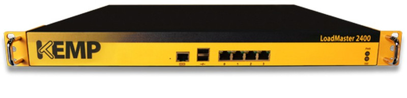 KEMP Technologies LoadMaster LM-2400 L4/L7 Gigabit Ethernet (10/100/1000) Черный, Желтый
