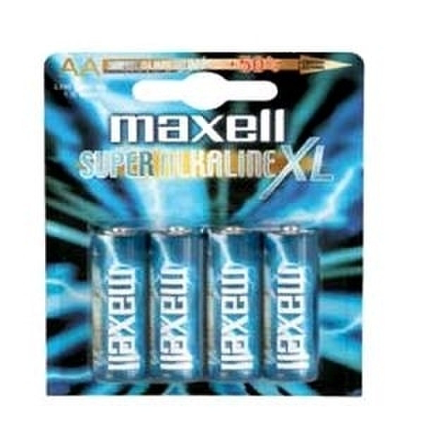 Maxell AA 4 - pk Alkaline 1.5V non-rechargeable battery