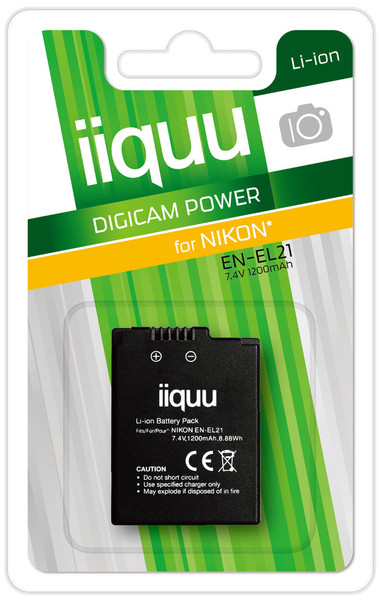 iiquu DNK021 Lithium-Ion 1200mAh 7.4V Wiederaufladbare Batterie