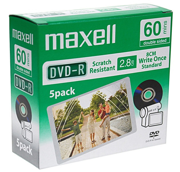 Maxell DVD-R 2.8GB 5 - pk 2.8GB DVD-R 5pc(s)