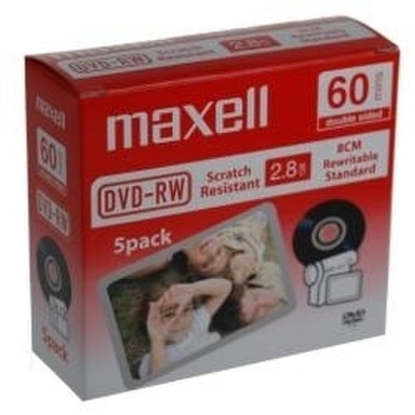 Maxell DVD-RW 2.8 GB 5 - pk 2.8GB DVD-RW 5pc(s)