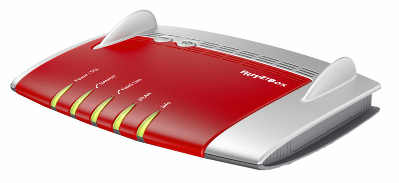 AVM FRITZ!Box 7490 International Dual-band (2.4 GHz / 5 GHz) Gigabit Ethernet Red,Silver wireless router