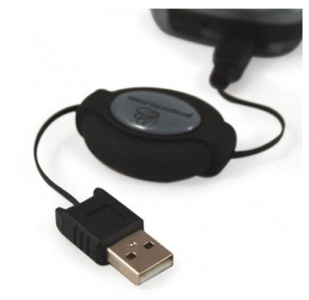 Proporta Retractable USB Черный дата-кабель мобильных телефонов