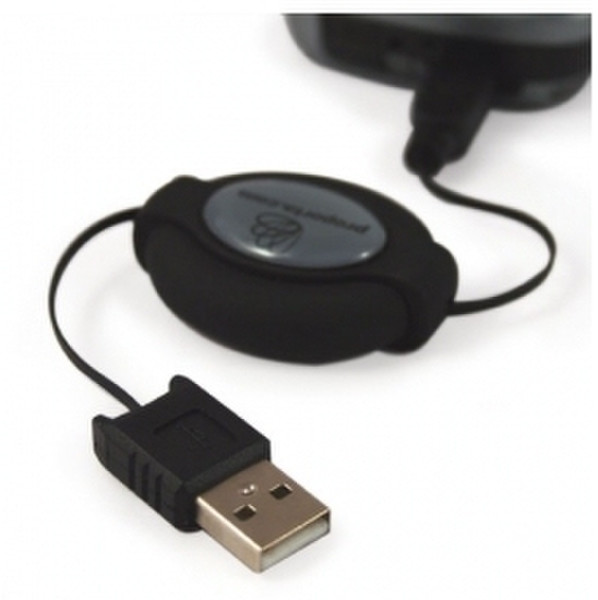 Proporta Retractable USB Черный дата-кабель мобильных телефонов