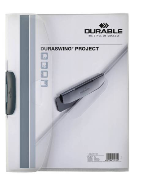 Durable Duraswing Project Полипропилен (ПП) Прозрачный обложка с зажимом