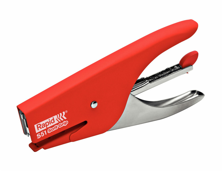 Rapid S51 Soft Grip Red stapler