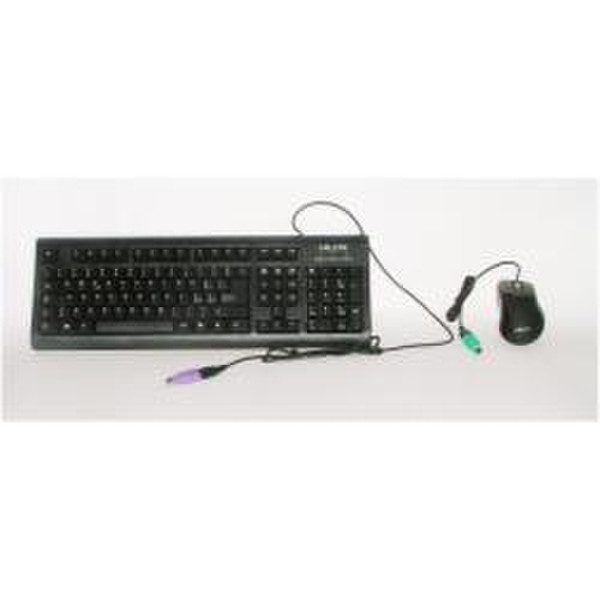 Nilox 10NXKM1000001 USB+PS/2 Black keyboard
