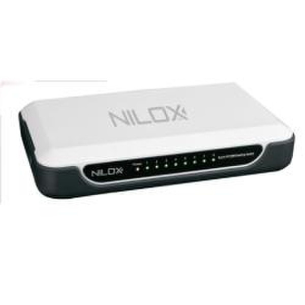 Nilox 16NX040801001 ungemanaged Weiß Netzwerk-Switch