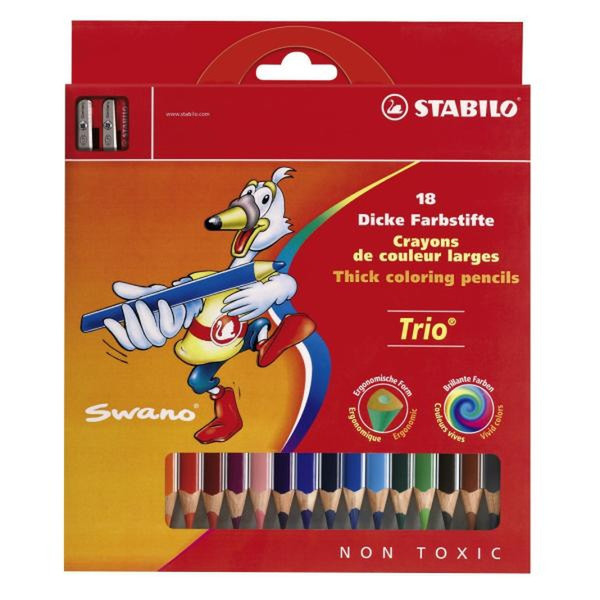 Stabilo Trio Maxi 18 цветной карандаш