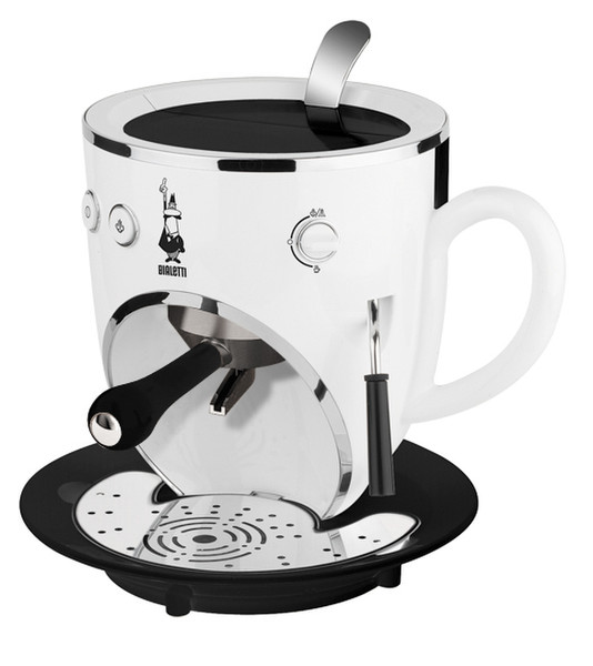 Bialetti Tazzona CF36 Espresso machine 1.5л Черный, Белый