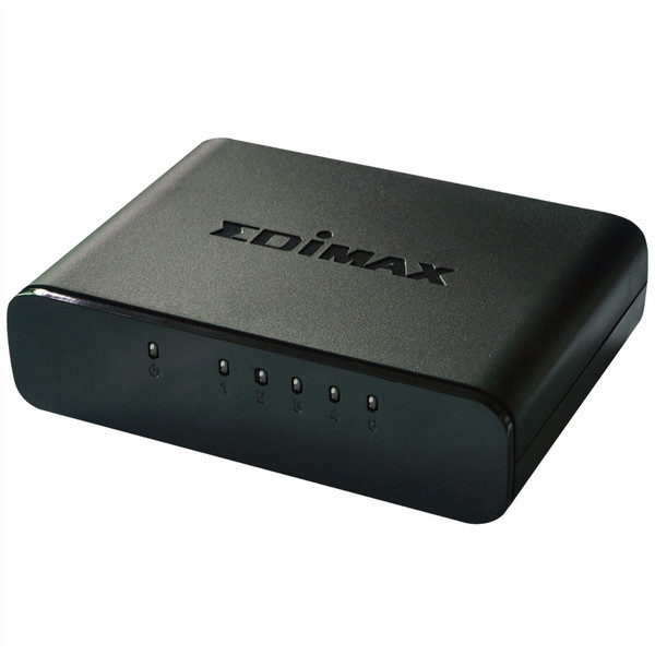 Edimax ES-3305P V2 gemanaged Fast Ethernet (10/100) Schwarz Netzwerk-Switch