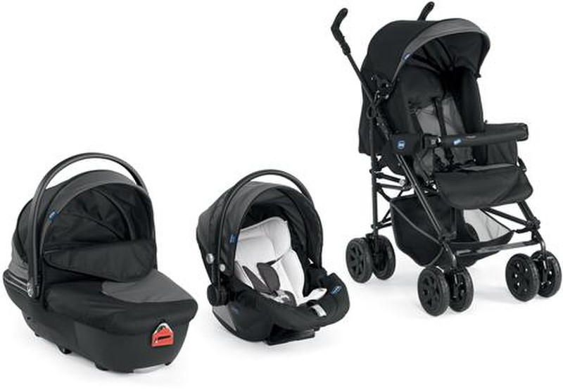 Chicco Trio Enjoy Fun Travel system pram 1место(а) Черный