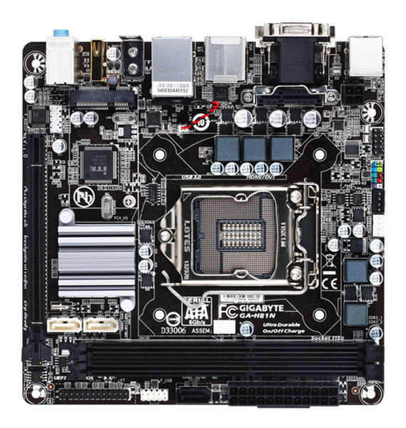 Gigabyte GA-H81N Intel H81 Socket H3 (LGA 1150) Mini ITX motherboard