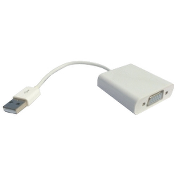 M-Cab 7003500 USB A D-Sub Weiß Kabelschnittstellen-/adapter