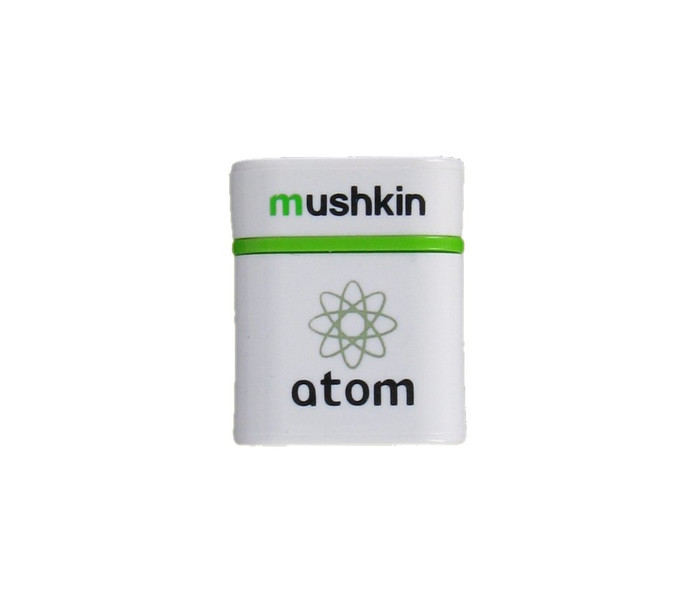 Mushkin atom, 32GB 32ГБ USB 3.0 Зеленый, Белый USB флеш накопитель