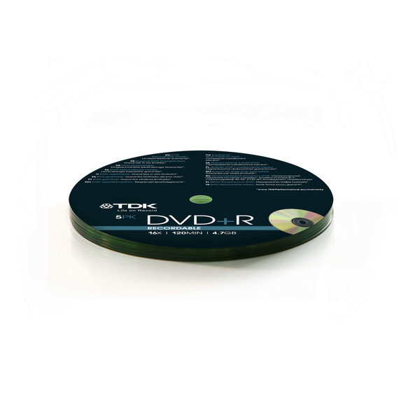 TDK 5 x DVD+R 4.7GB 4.7GB DVD+R 5pc(s)